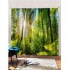 Rideau de Fenêtre Forêt Imprimée 2 Panneaux - multicolor C W75×L166CM×2PCS