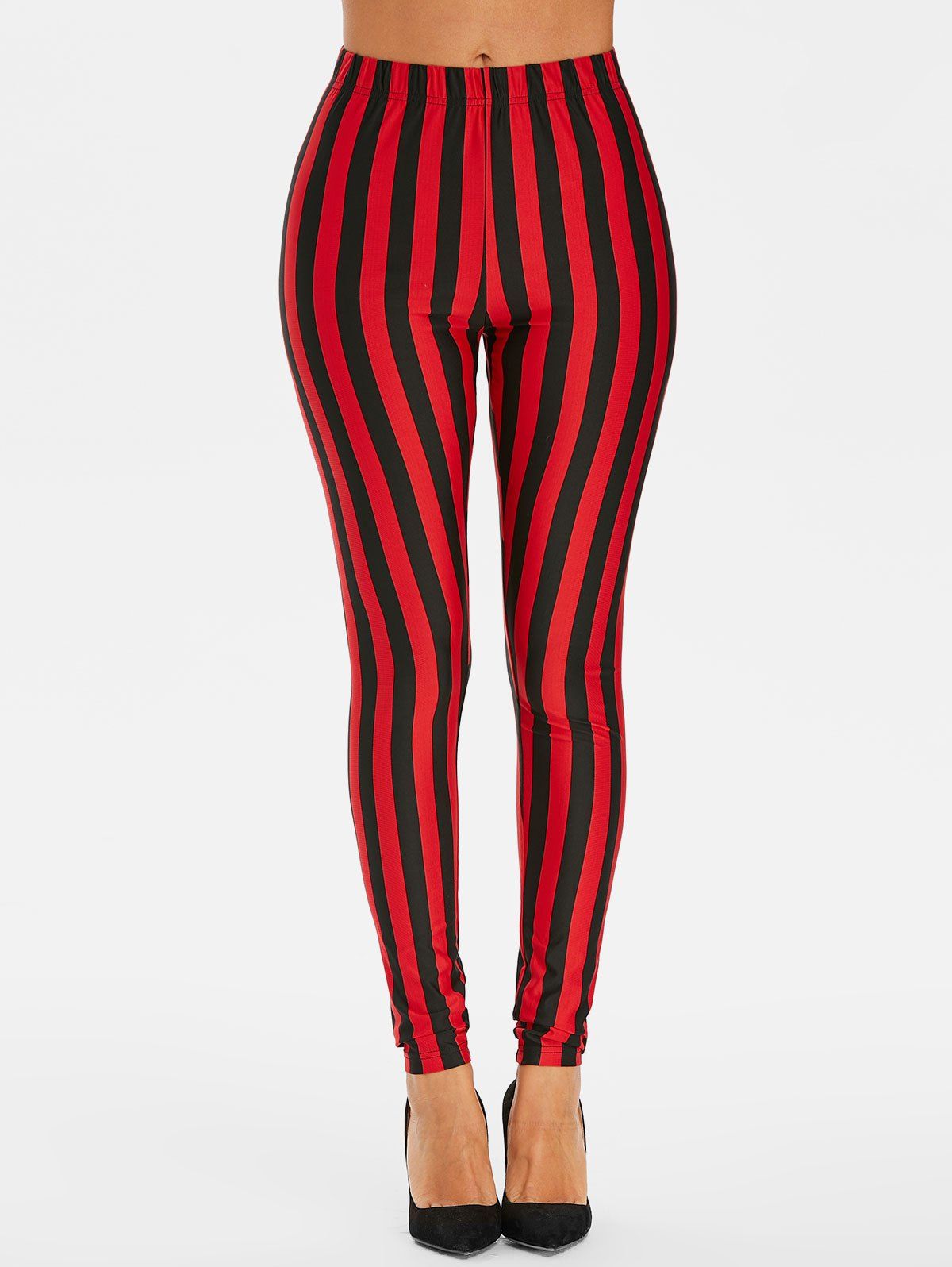 nike leggings red stripe