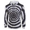 Sweat à Capuche Cercle Graphique avec Poche en Avant - multicolor 2XL