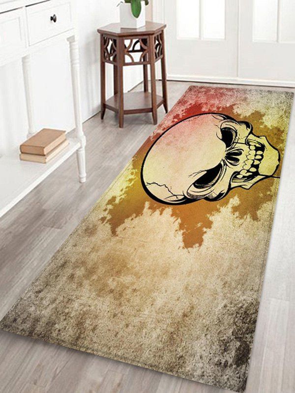 34 Off 2020 Halloween Skull Pattern Printed Floor Mat In Cool