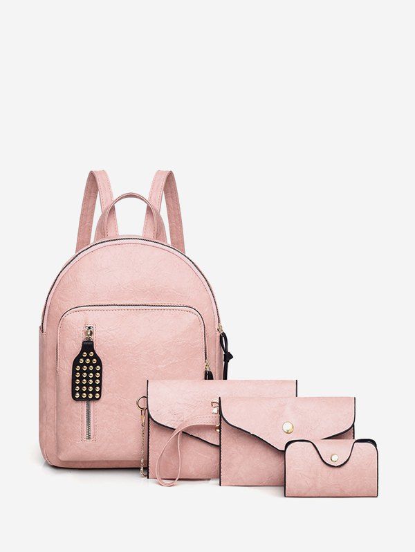 light pink small backpack