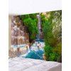 Tapisserie Murale Art Décoration 3D Cascade Imprimé - multicolor A 150*150CM