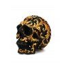 Halloween Desk Decoration Baroque Pattern Resin Skull - GOLD 