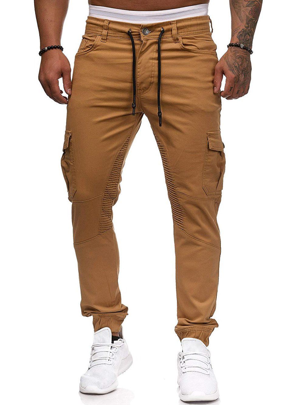 khaki cargo jogger pants womens