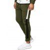 Pantalon de Joggong Décontracté en Blocs de Couleurs - Vert Armée S