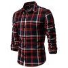 Chemise Boutonnée Décontractée à Carreaux - Noir S
