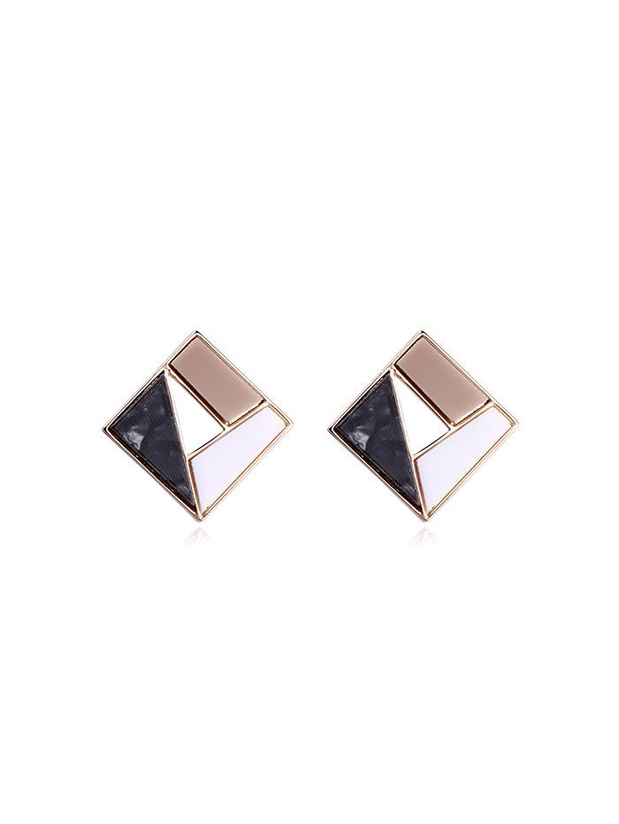 

Hollow Matching Geometric Stud Earrings, Multi-a
