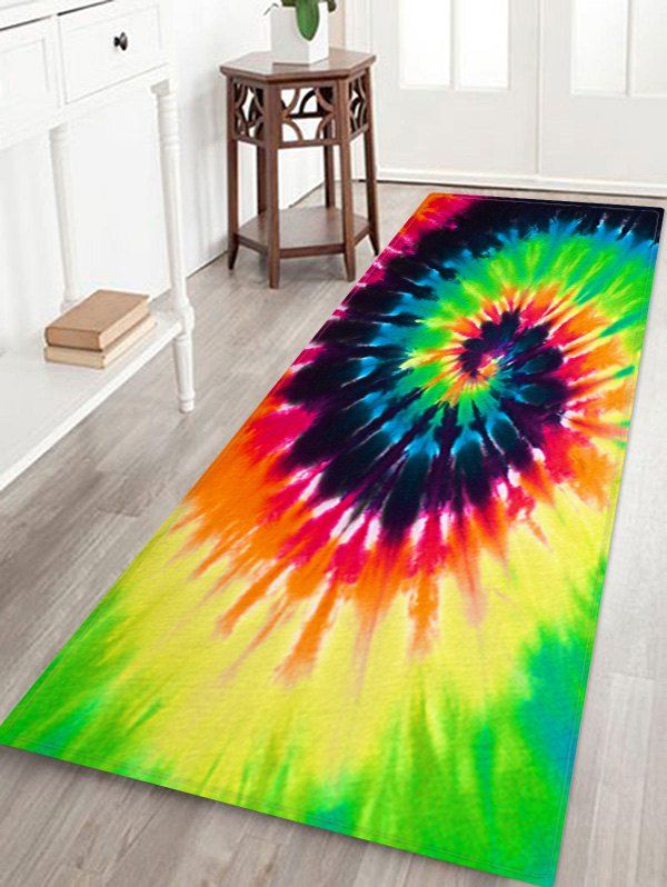 

Abstract Vortex Printed Floor Mat, Yellow green