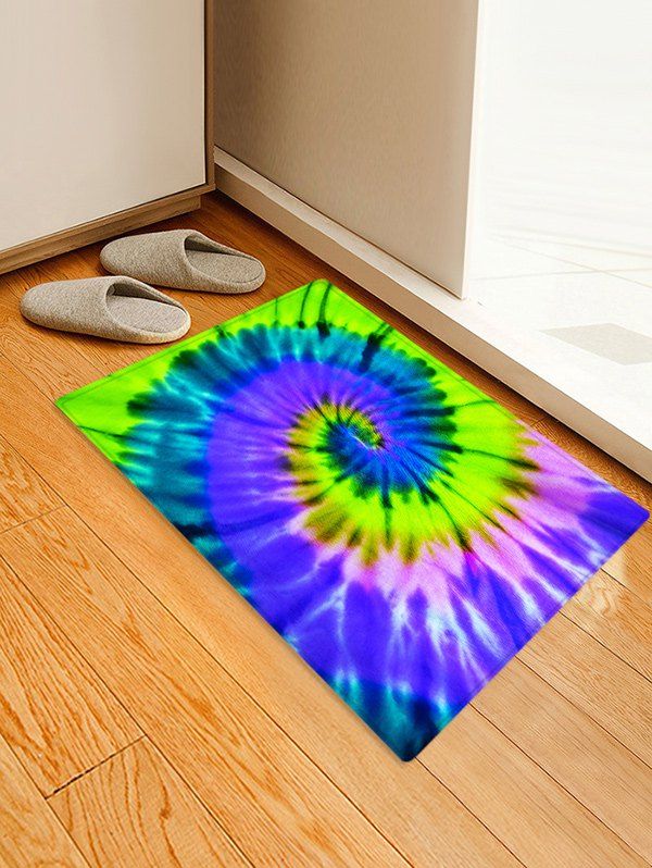 27 Off 2020 Non Slip Quick Dry Spiral Psychedelic Floor Pad Rug
