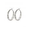 Boucles d'Oreille Chic Cercle en Alliage - Argent 