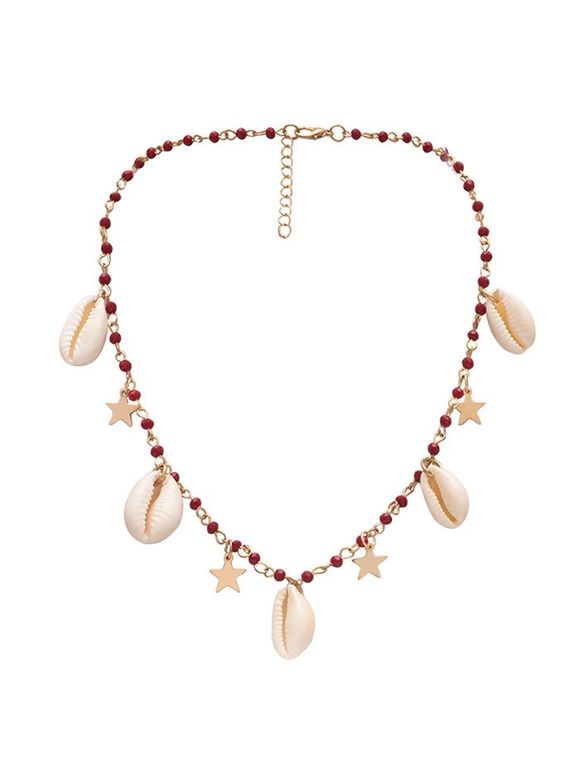 Collier Etoile Perle Coquille - Or 
