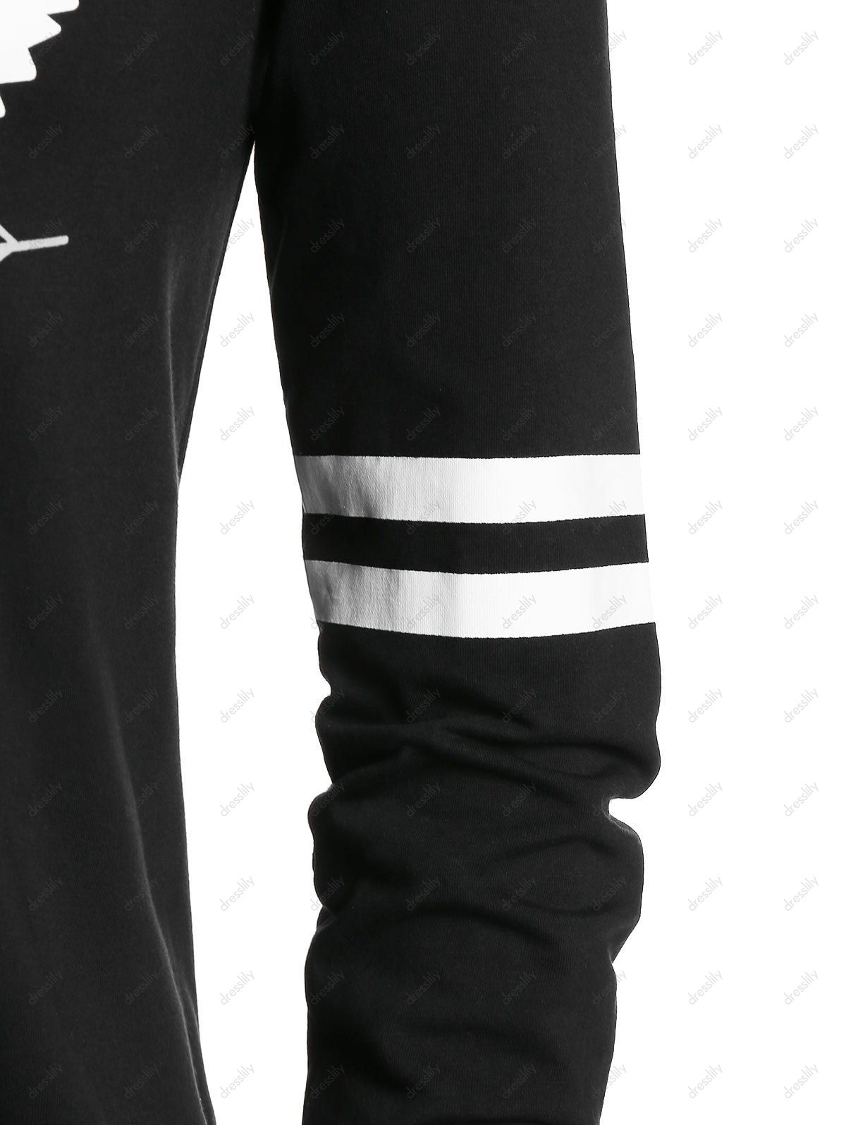 Plus Size Halloween Skew Neck Pumpkin Spider Web Print Sweatshirt - BLACK 4X