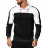 Sweat à Capuche en Couleur Contrastée avec Poche Kangourou - Noir M