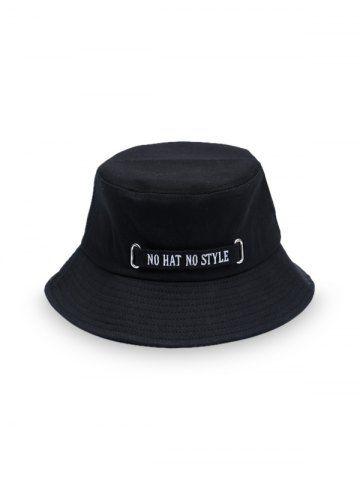 Casual Embroidery Letter Bucket Hat