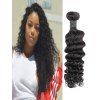 Extensions de Cheveux Humain Brésilienne Vague Profonde - Noir Naturel 10INCH