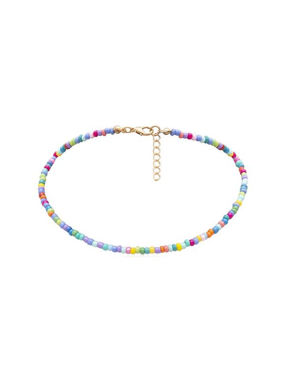 Collier Simple Perlé - multicolor A 