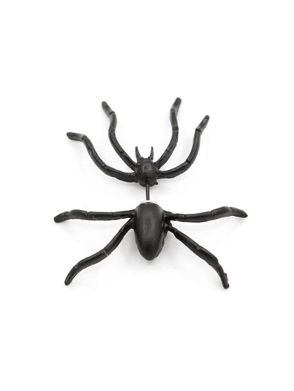 Boucle d'Oreille d'Halloween Araignée Une-Pièce - Noir 