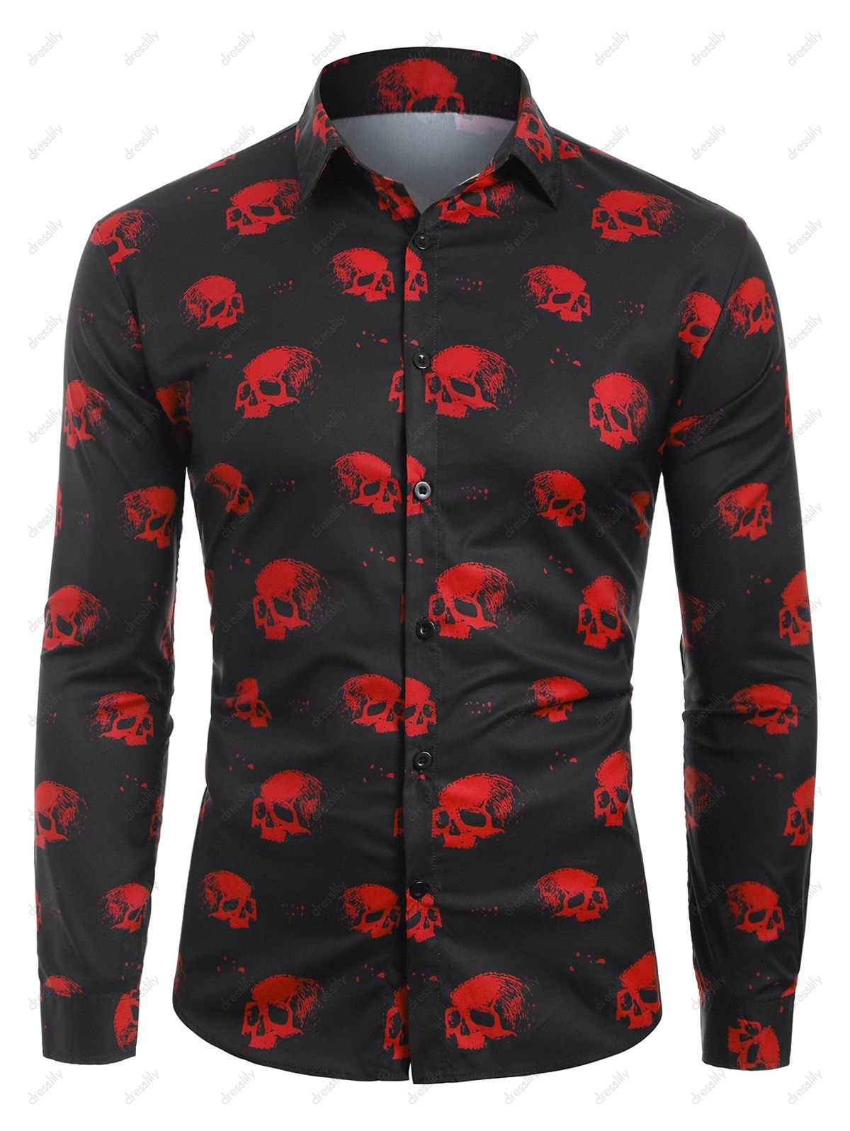 halloween 3 button up shirt