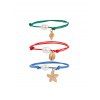 Ensemble de Bracelet Conque Etoile de Mer à Corde en Fausse Perle - multicolor A 