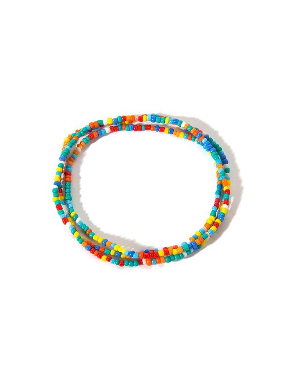 Chaîne de Taille Chic Elastique Décoration de Perle - multicolor A 