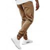 Pantalon de Jogging Décontracté Contrasté avec Poches - Kaki S
