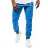 Pantalon de Jogging Décontracté Contrasté avec Poches - Bleu profond XS