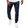 Pantalon de Jogging Décontracté Contrasté avec Poches - Cadetblue L
