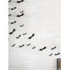 Autocollants Muraux Décoratifs d'Halloween Motif 3D Chauve-Souris 12 Pièces  - Noir 