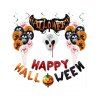 Ensemble de Ballons Décoratifs Thème d'Halloween pour Fête - Orange Halloween 