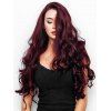 Long Body Wave Synthetic Side Part Wig - RED WINE 24INCH