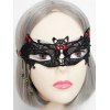 Masque d'Halloween Gothique Chauve-souris et Toile d'Araignée Pendant - Noir 