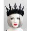 Gothic Halloween Crown Flower Hollow Headband - BLACK 