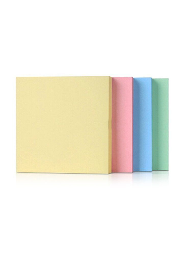 

4 Color Office Supplies Sticky Notes Set, Multi