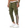 Pantalon de Jogging Jointif à Cordon avec Poche - Vert Armée L