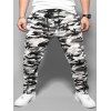 Pantalon de Jogging Camouflage Zippé Imprimé - Blanc 2XL