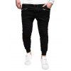 Pantalon de Jogging Camouflage Imprimé Zippé - Noir XL