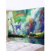 Tapisserie Murale Pendante Art Décoration Animal Arc-en-ciel et Bord du Lac Imprimés - multicolor A W59 X L51 INCH