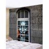 Tapisserie Murale Pendante Art Décoration d'Halloween Diable et Fenêtre Imprimés - Jet gris W59 X L51 INCH