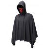 Manteau à Capuche d'Halloween Masque et Crâne - Gris Foncé 2XL
