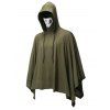 Manteau à Capuche d'Halloween Masque et Crâne - Vert Armée L