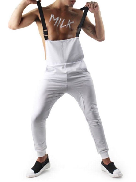 Pantalon de Jogging Boucle Ajustable - Blanc L