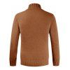 Casual Style Solid Color Turtleneck Sweater - TIGER ORANGE L