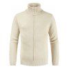 Casual Style Solid Color Turtleneck Sweater - WHITE 3XL