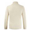 Casual Style Solid Color Turtleneck Sweater - BEIGE 2XL