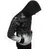 Sweat à Capuche Ombré Eclaboussé Imprimé avec Poche - Blanc XS