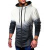 Sweat à Capuche de Sport à Ourlet Incurvé à Manches Raglan - Noir 3XL