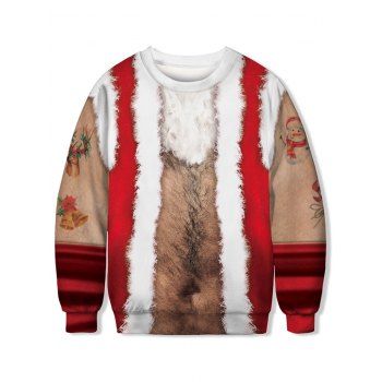 

Christmas Snowman Print Sweatshirt, Multicolor
