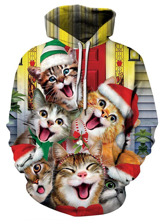 christmas cat hoodie