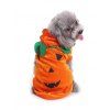 Sweat à Capuche Citrouille d'Halloween pour Animal Domestique - Orange Foncé L
