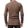 Two Pocket Knitted Open Front Cardigan - KHAKI XS